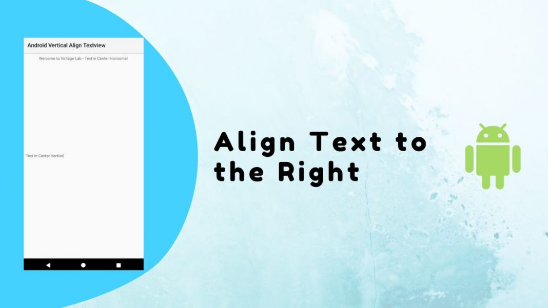 Align Text to the Right