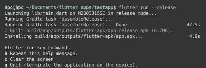 Flutter Test Apps