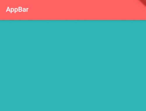 Flutter Scaffold- AppBar