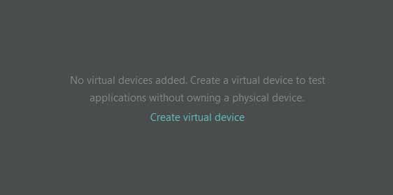 Creating Virtual Device