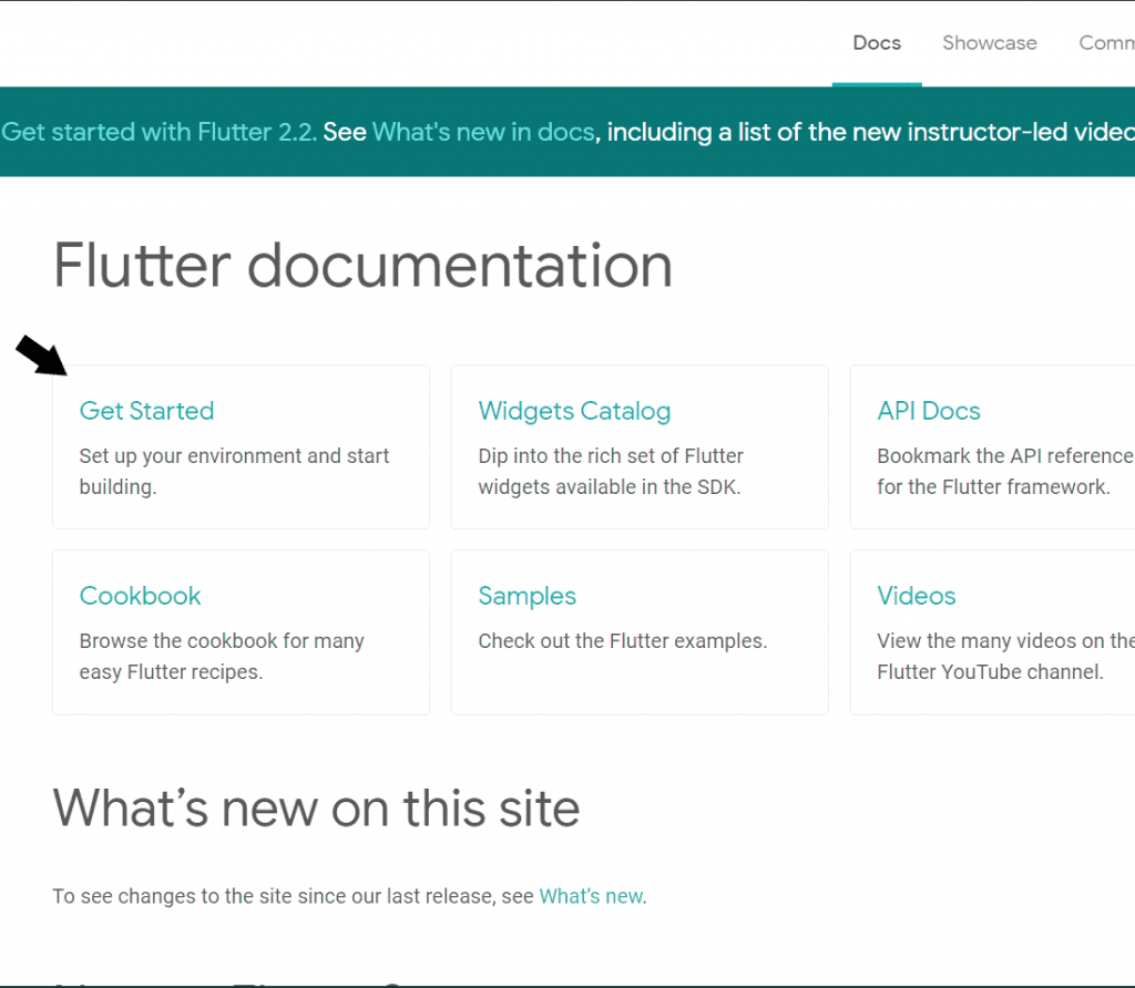 Flutter documentation