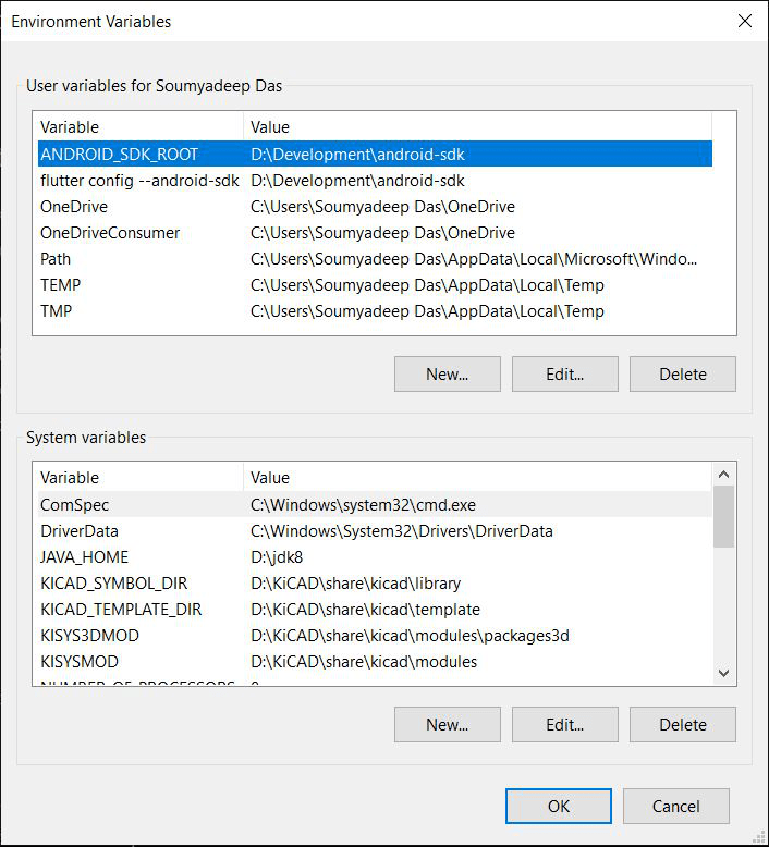 Environment Variables