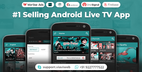Android Live Smart TV App Template: Movies, TV Shows, Web Series, and Original Content